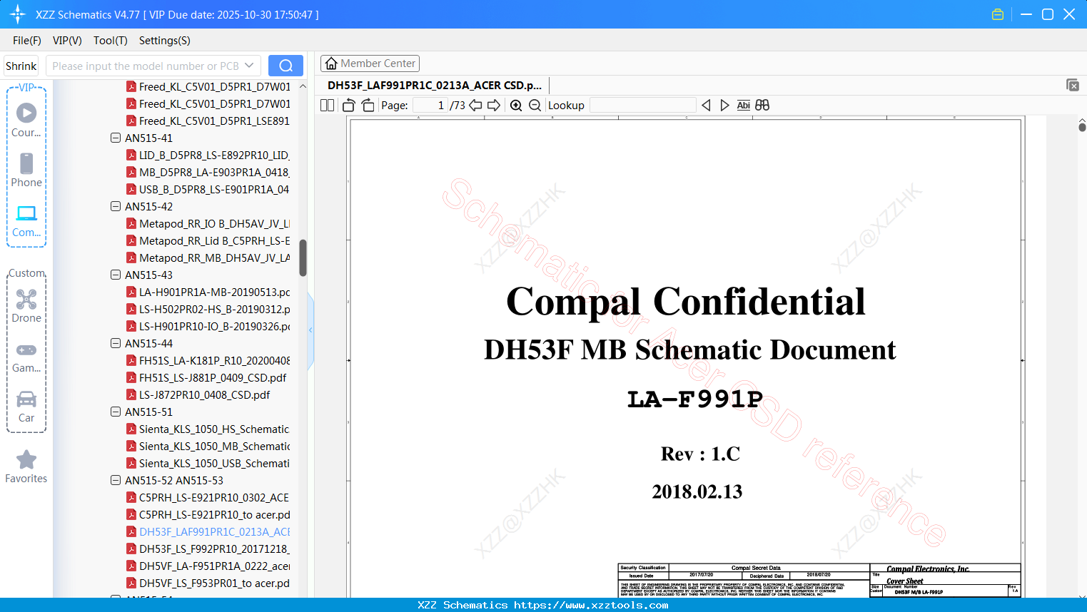 Laptop DH53F_LAF991PR1C_0213A_ACER CSD